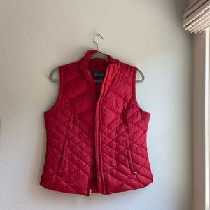 Eddie Bauer Red Down Vest